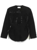 LITKOVSKA frayed-brim jacket - Black