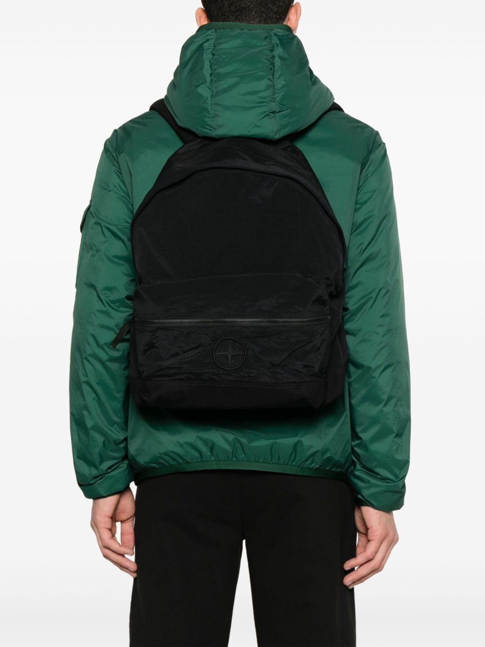 Stone Island Compass-motif backpack - Zwart