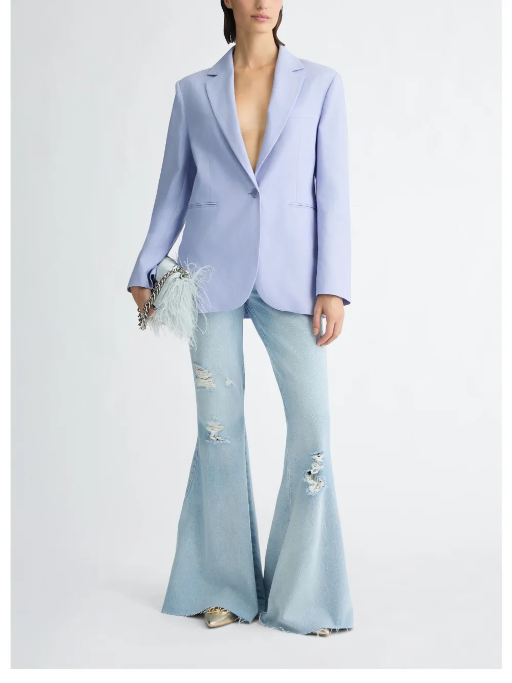LIU JO low-rise flared jeans - Blauw