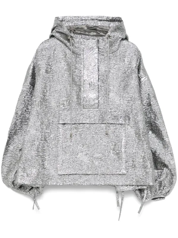 Cecilie Bahnsen Orion Hoodie in Silver