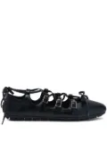 Simone Rocha Ghillie ballerina shoes - Black