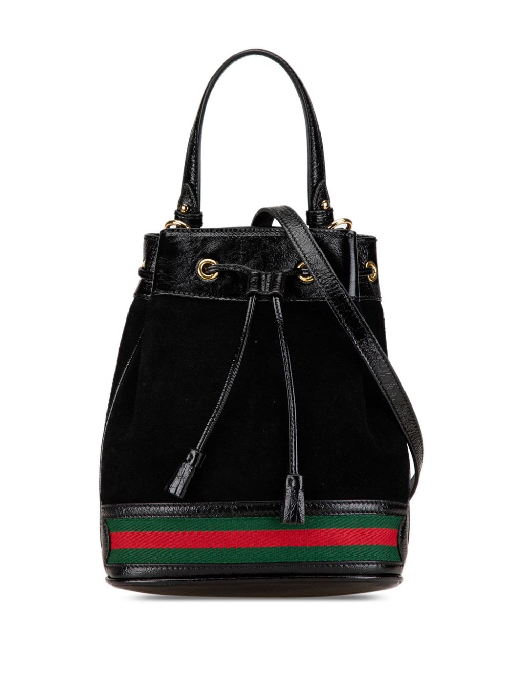 Gucci Pre-Owned 2000-2015 Small Suede Ophidia bucket bag – Black