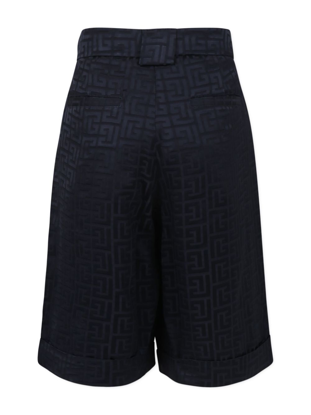 Balmain Kids Labyrinth shorts - Blauw