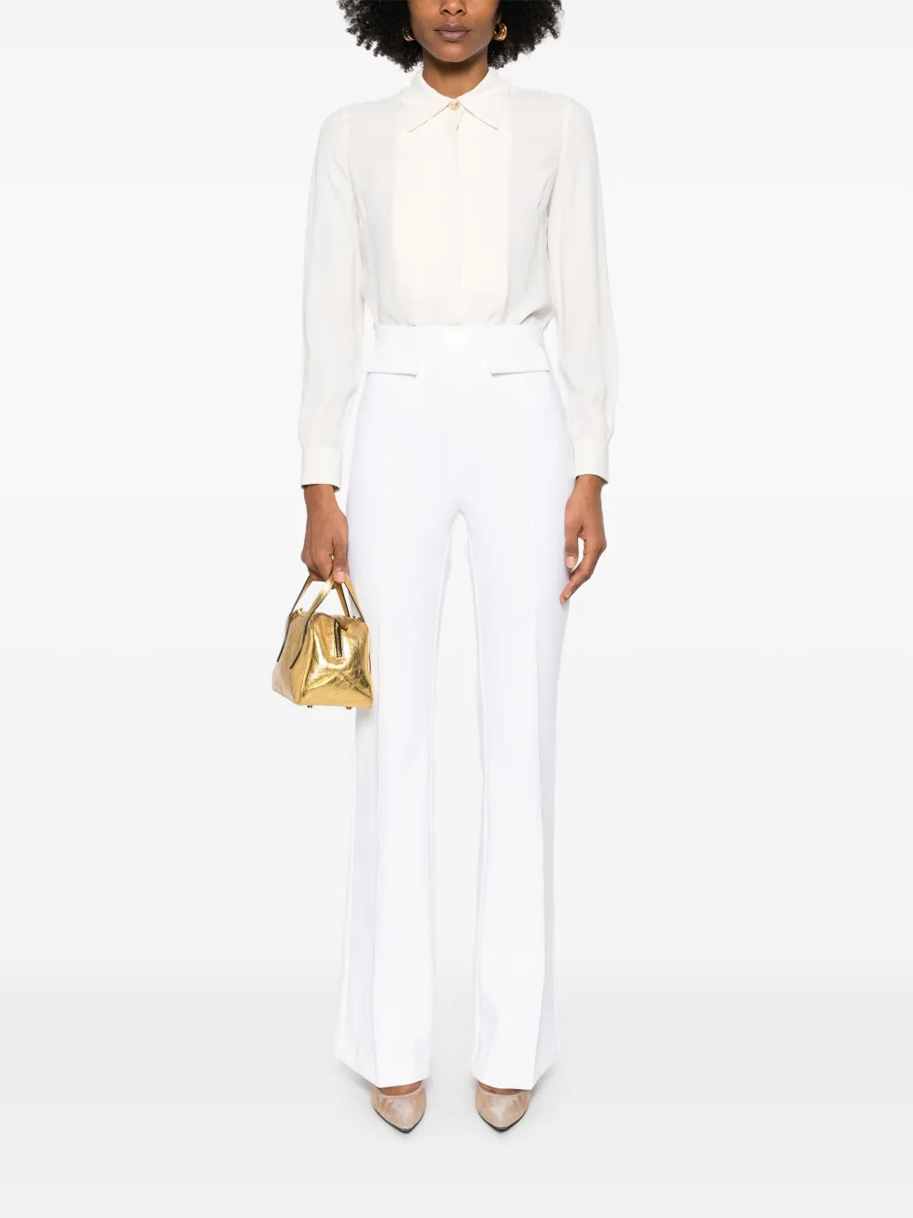 Elisabetta Franchi georgette shirt - Beige