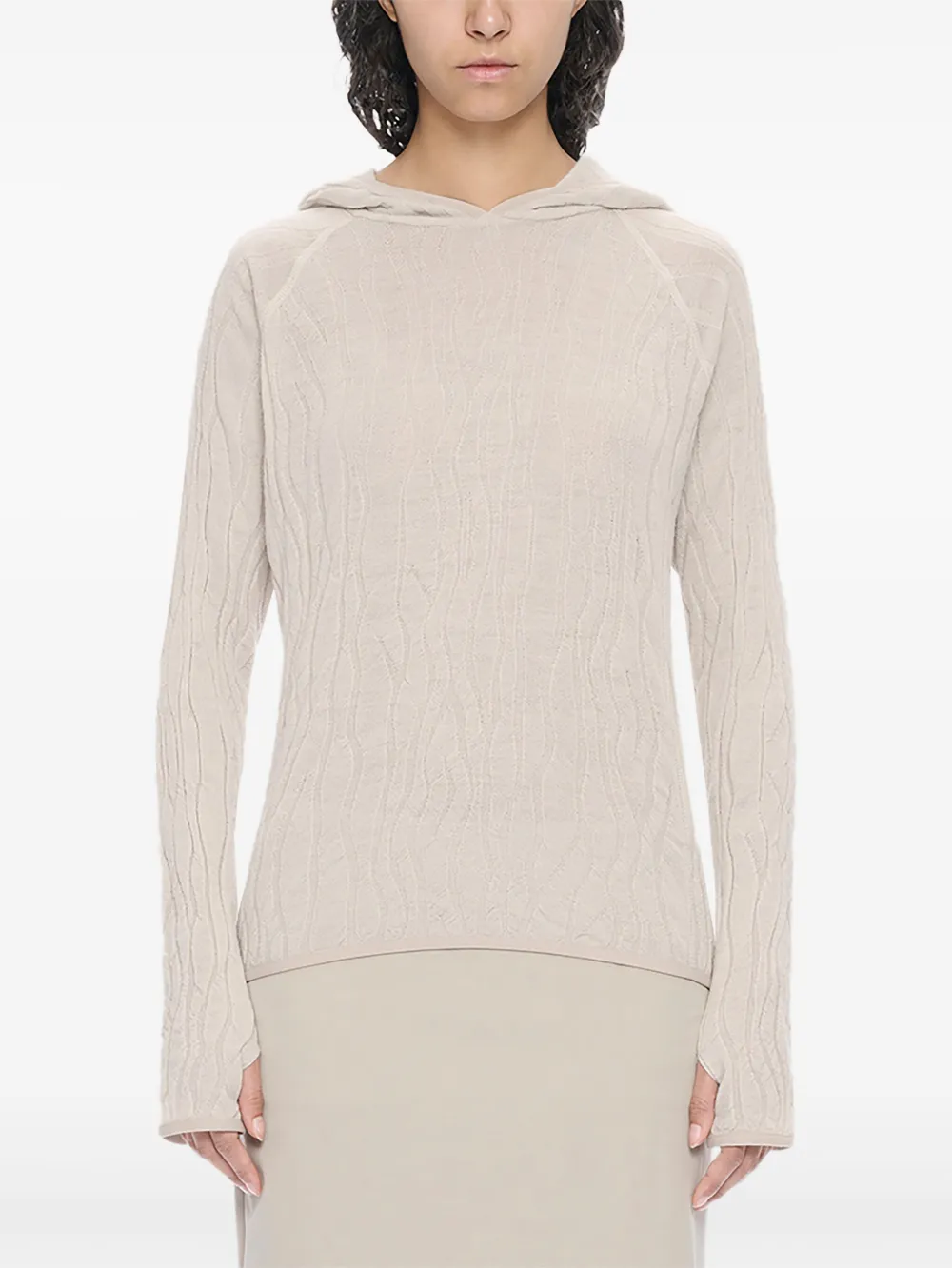 HELIOT EMIL Sortsol hoodie Beige
