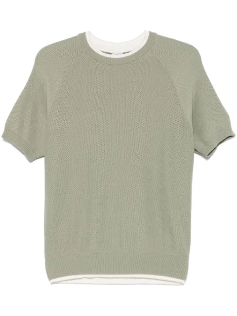 Eleventy honeycomb-knit T-shirt