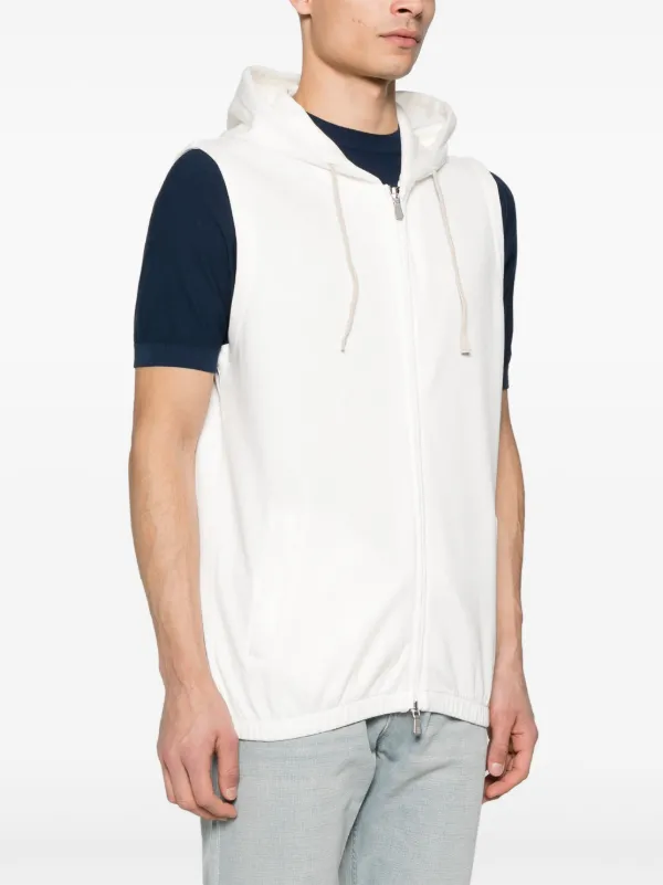 パーカー・フーディ ELEVENTY JERSEY SLEEVELESS HOODIE SUEDE HOODED SWEATSHIRT VEST – Eleventy Milano USA
