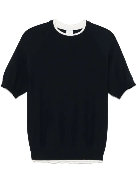 Eleventy Camiseta com ponto favo de mel