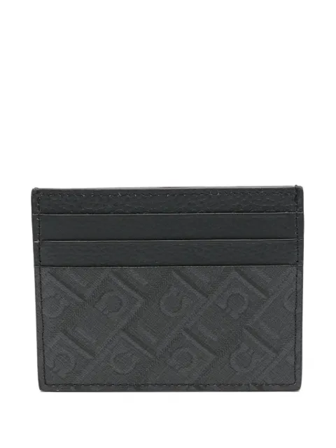 Ferragamo compartimentos para tarjetas con monograma estampado