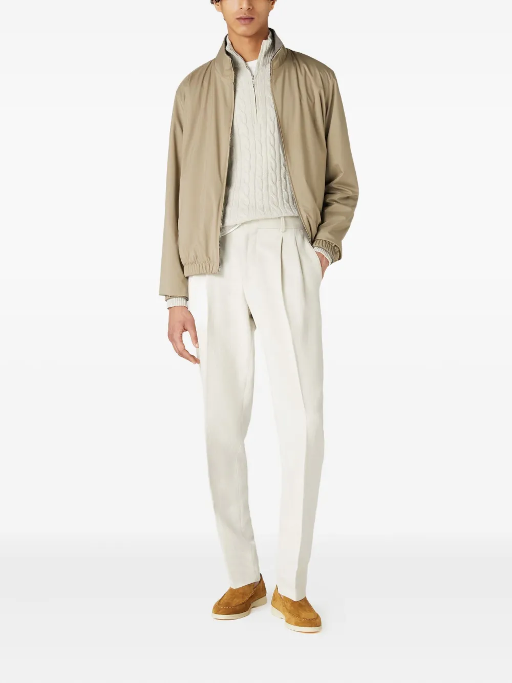 Loro Piana Water-repellent Jacket in Neutrals, view 2