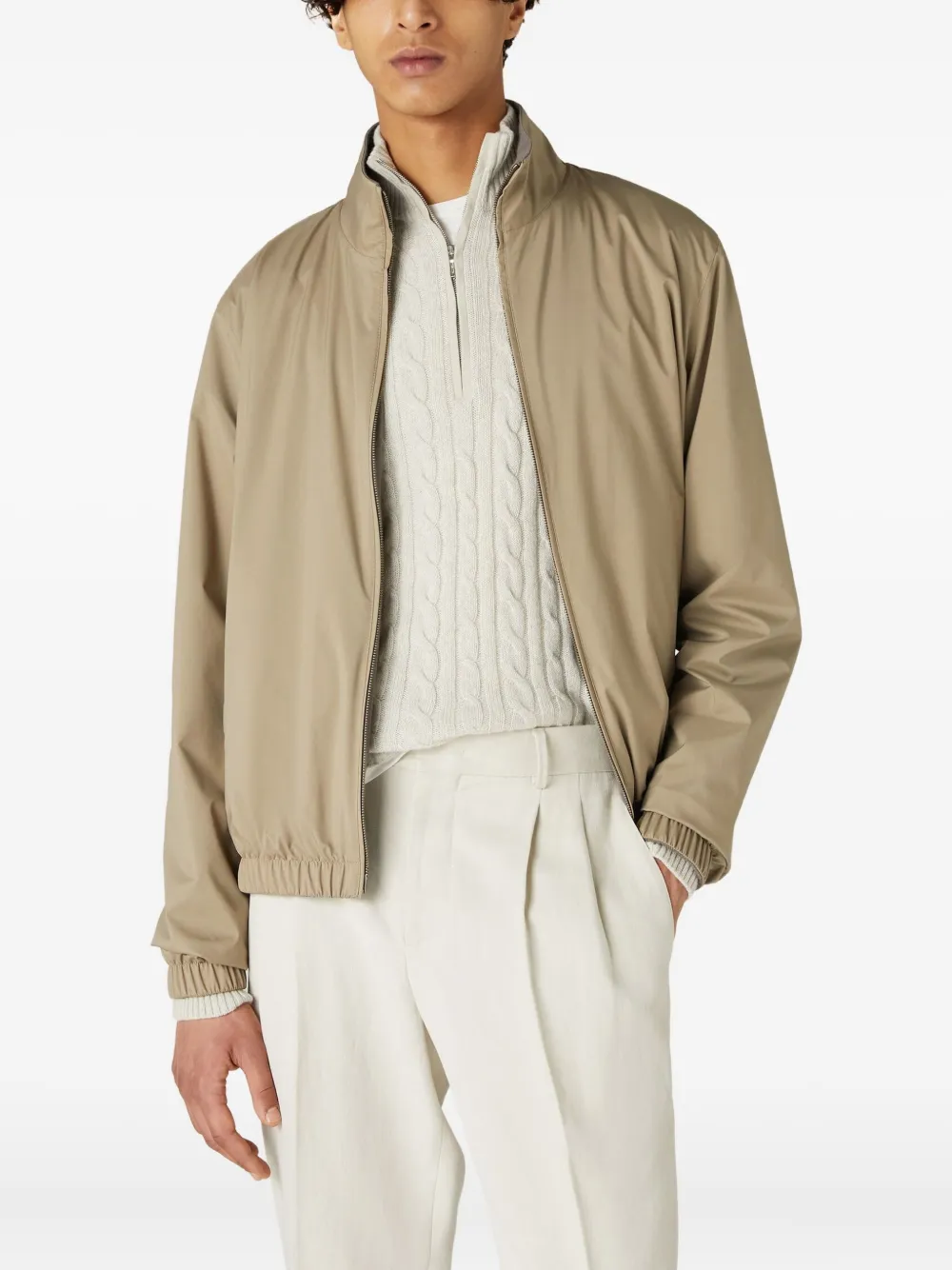 Loro Piana Water-repellent Jacket in Neutrals, view 3