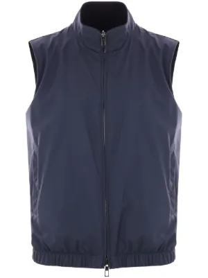 Zegna Zephyr リバーシブル ベスト | ブルー | FARFETCH JP