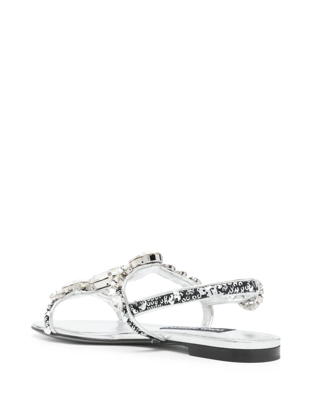 Dolce & Gabbana crystal-embellished sandals Silver