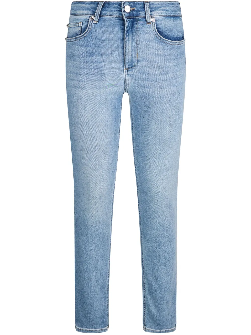 Shop Liu •jo High-waisted Skinny Jeans In Blue