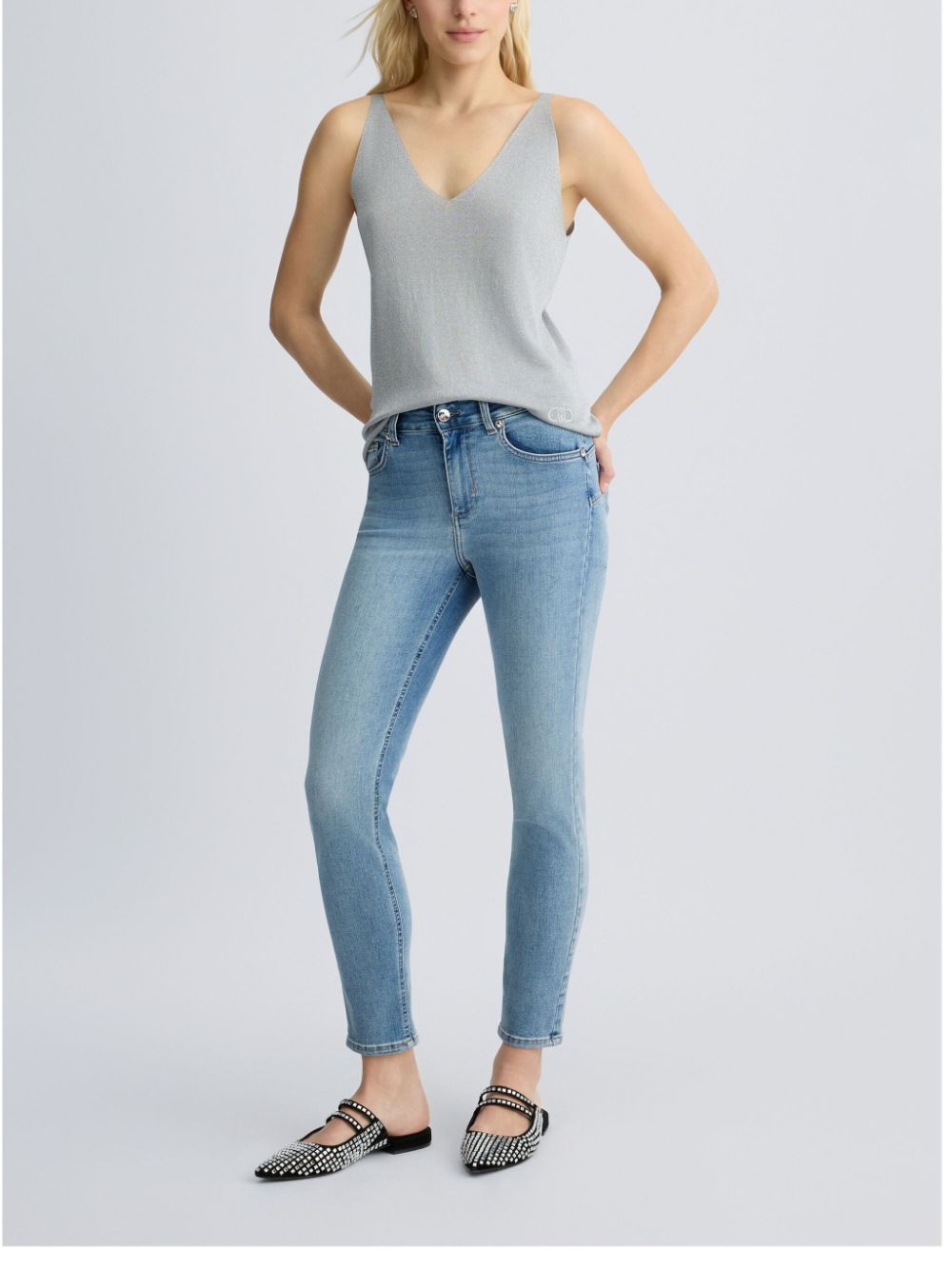 LIU JO high-waisted skinny jeans - Blauw