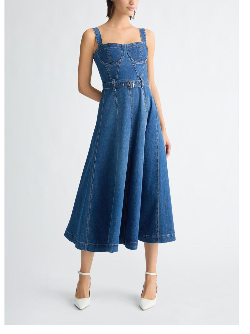 LIU JO denim bustier dress - Blauw