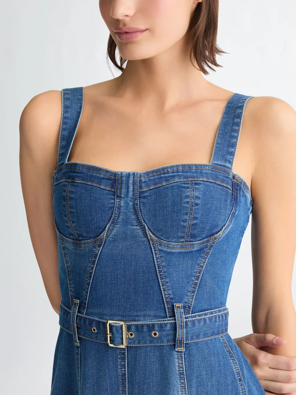 LIU JO Jurk met bustiere Blauw