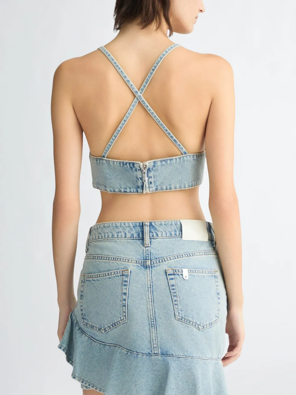 LIU JO Denim top Blauw