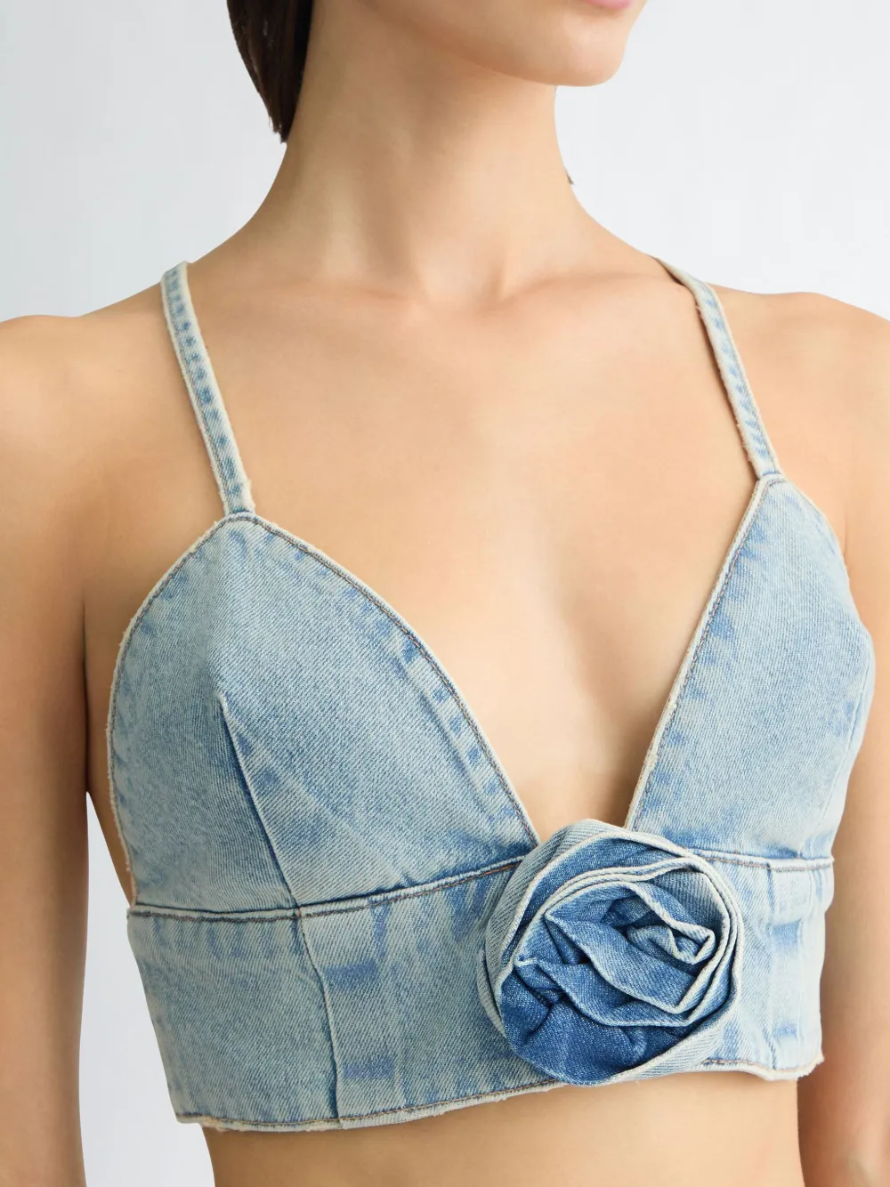 LIU JO Denim top Blauw