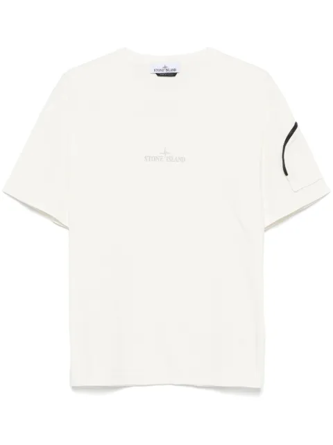 Stone Island playera con logo estampado