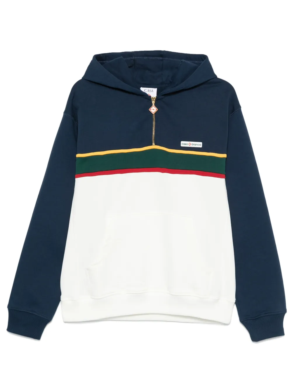 CASABLANCA COLOUR-BLOCK HOODIE