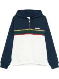 Casablanca colour-block hoodie - Blue