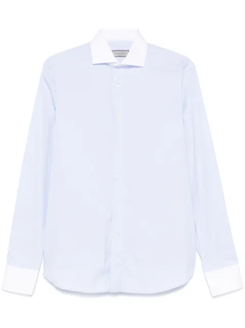 Canali spread-collar shirt