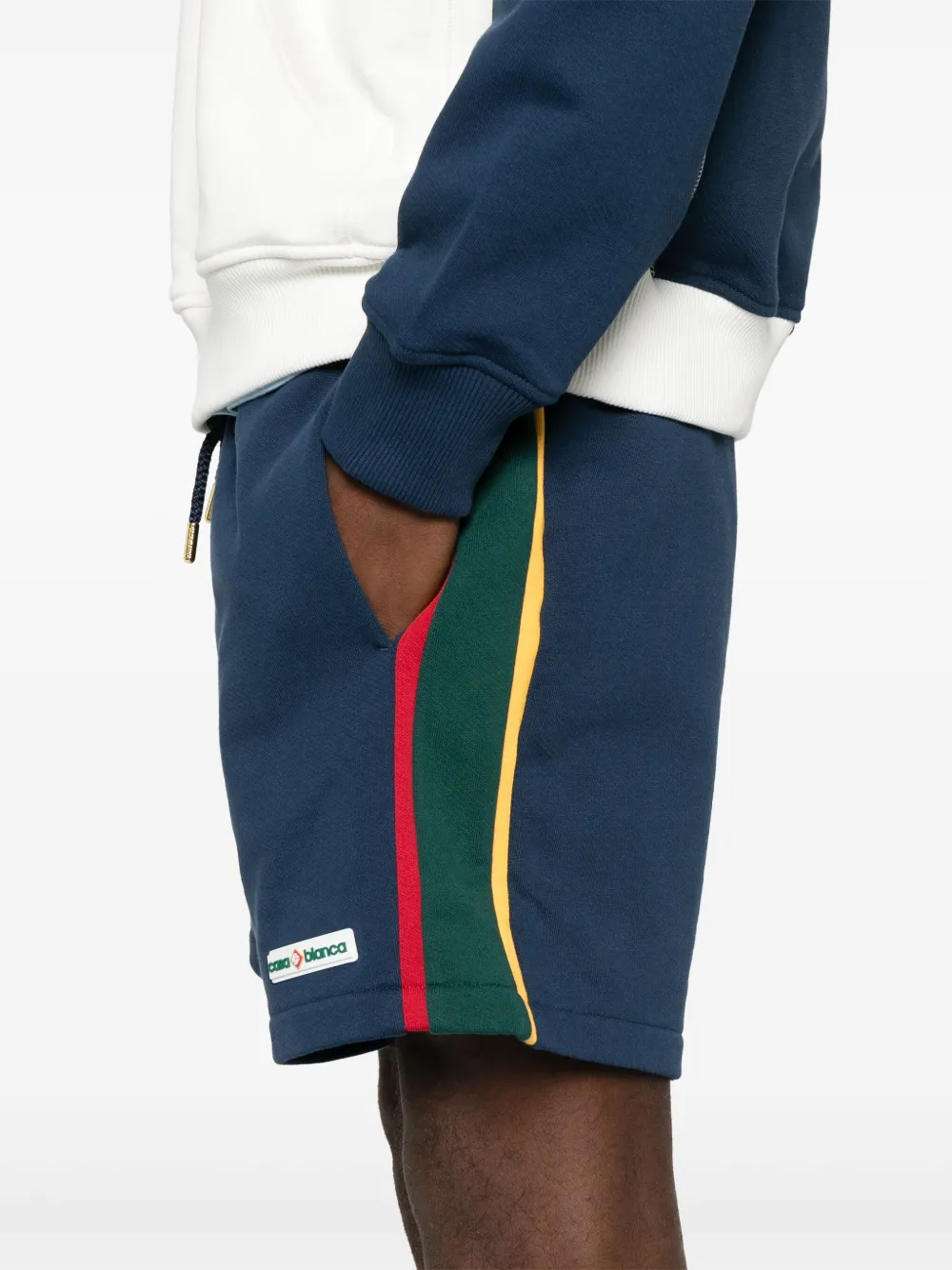 Casablanca Shorts met colourblocking Blauw