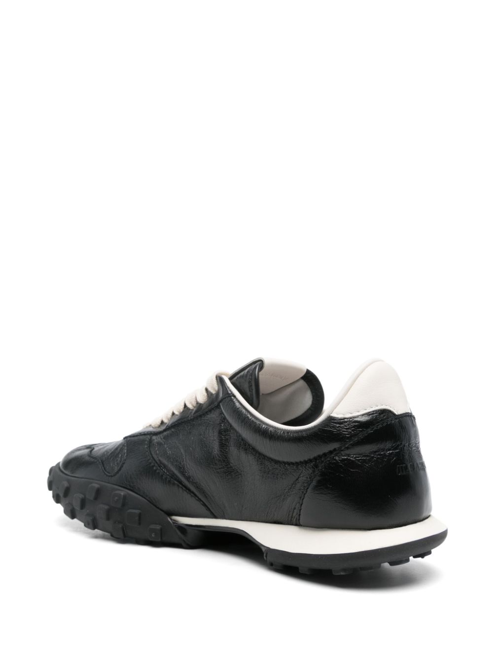 Jil Sander leather sneakers Black