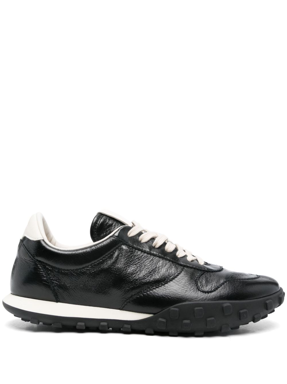 Jil Sander leather sneakers Black