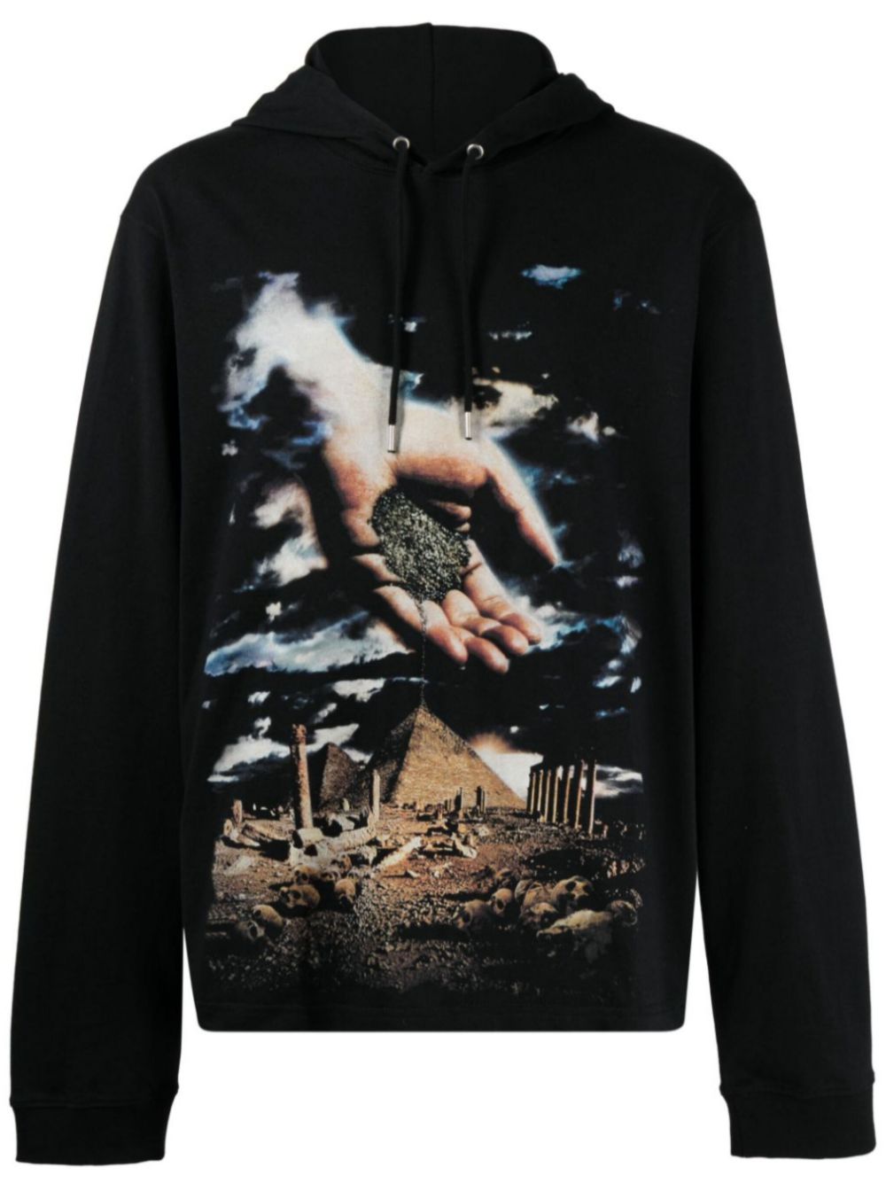 Rabanne x Kimura Tsunehisa graphic-print hoodie – Black