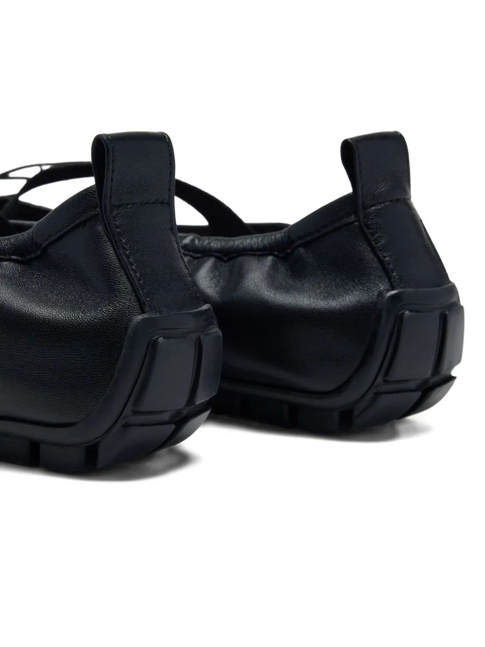 Simone Rocha Grip Cross-strap Ballet Flats In Black