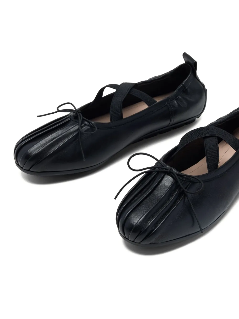 Simone Rocha Grip Cross-strap Ballet Flats In Black