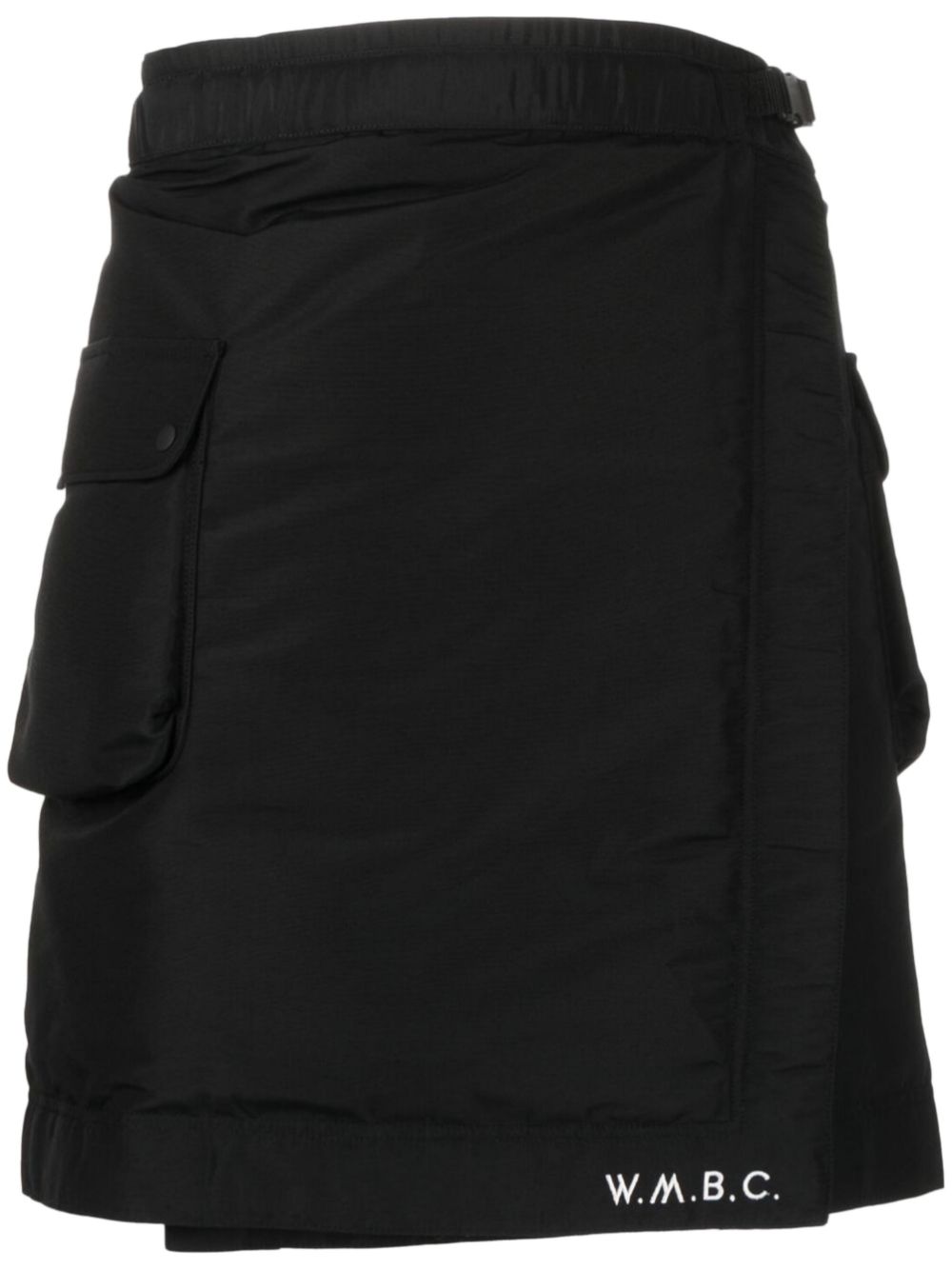 White Mountaineering wrap cargo shorts - Black