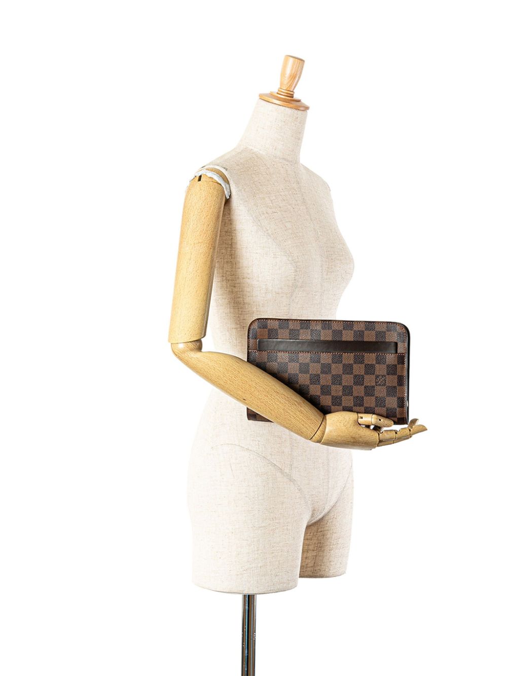 Louis Vuitton Pre-Owned 2003 Damier Ebene Saint Louis Pochette clutch - Bruin