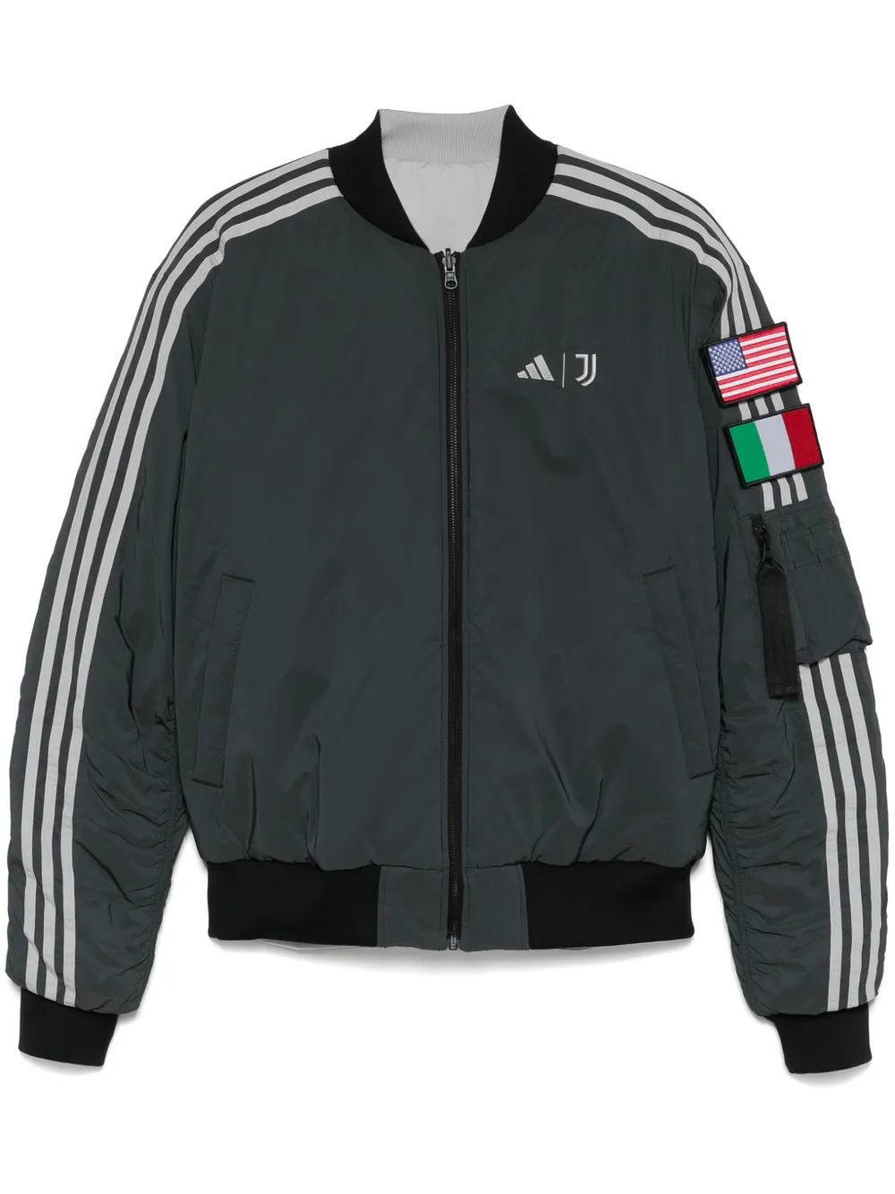 adidas x Juventas bomberjack met NASA-print Grijs