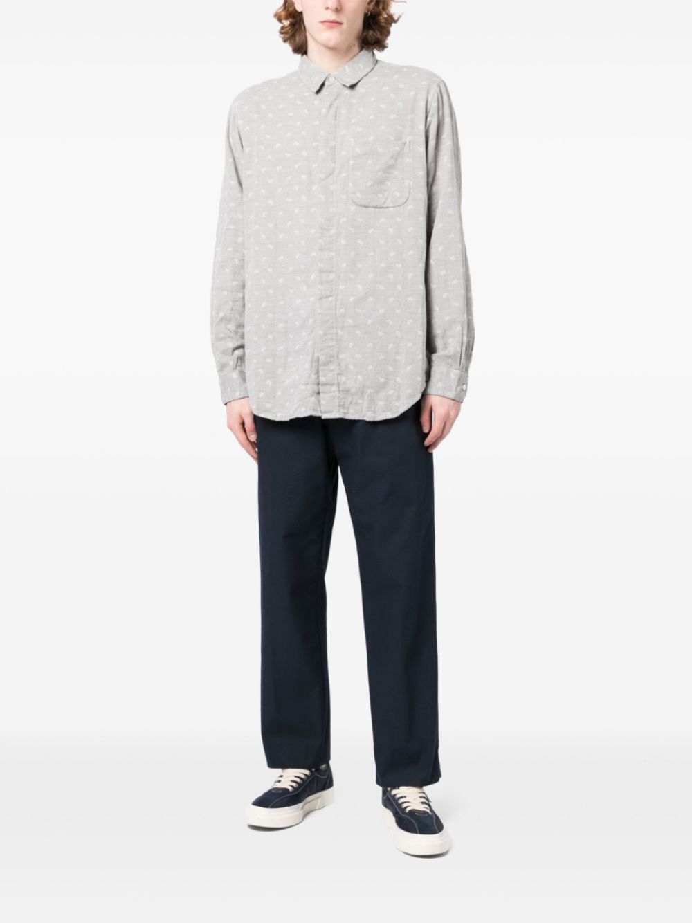 Engineered Garments Overhemd met paisley-print - Grijs