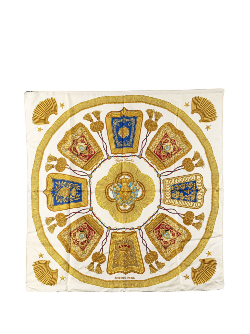 20th Century Poste et Cavalerie Silk Scarf scarves