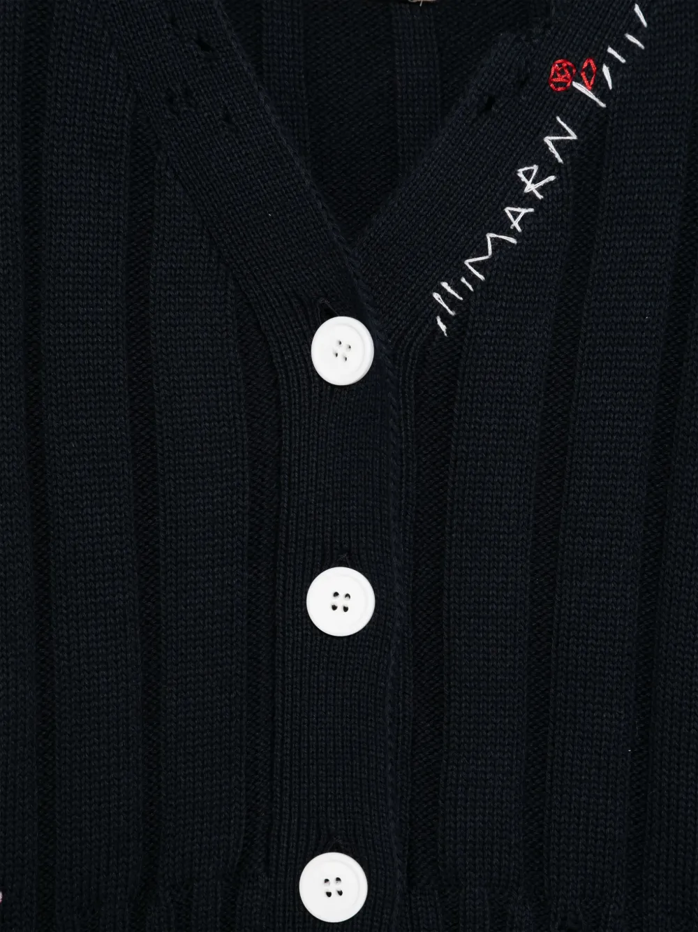 Marni Kids Vest met geborduurd logo Blauw