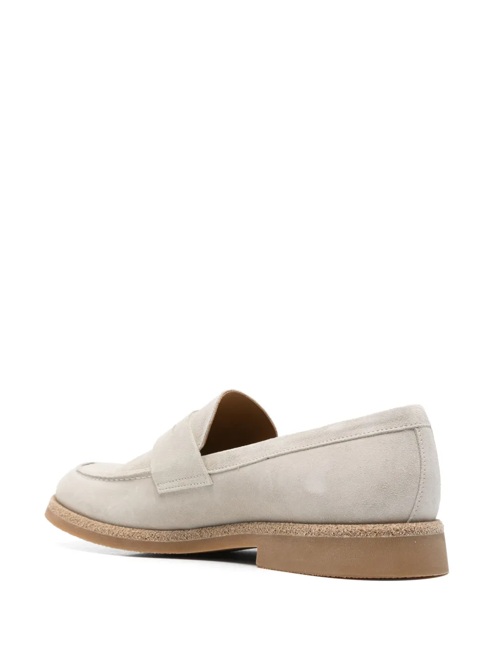 Eleventy suede loafers Beige