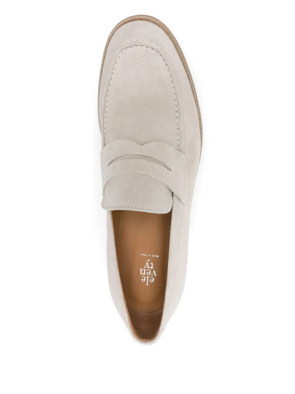 Eleventy suede loafers Beige