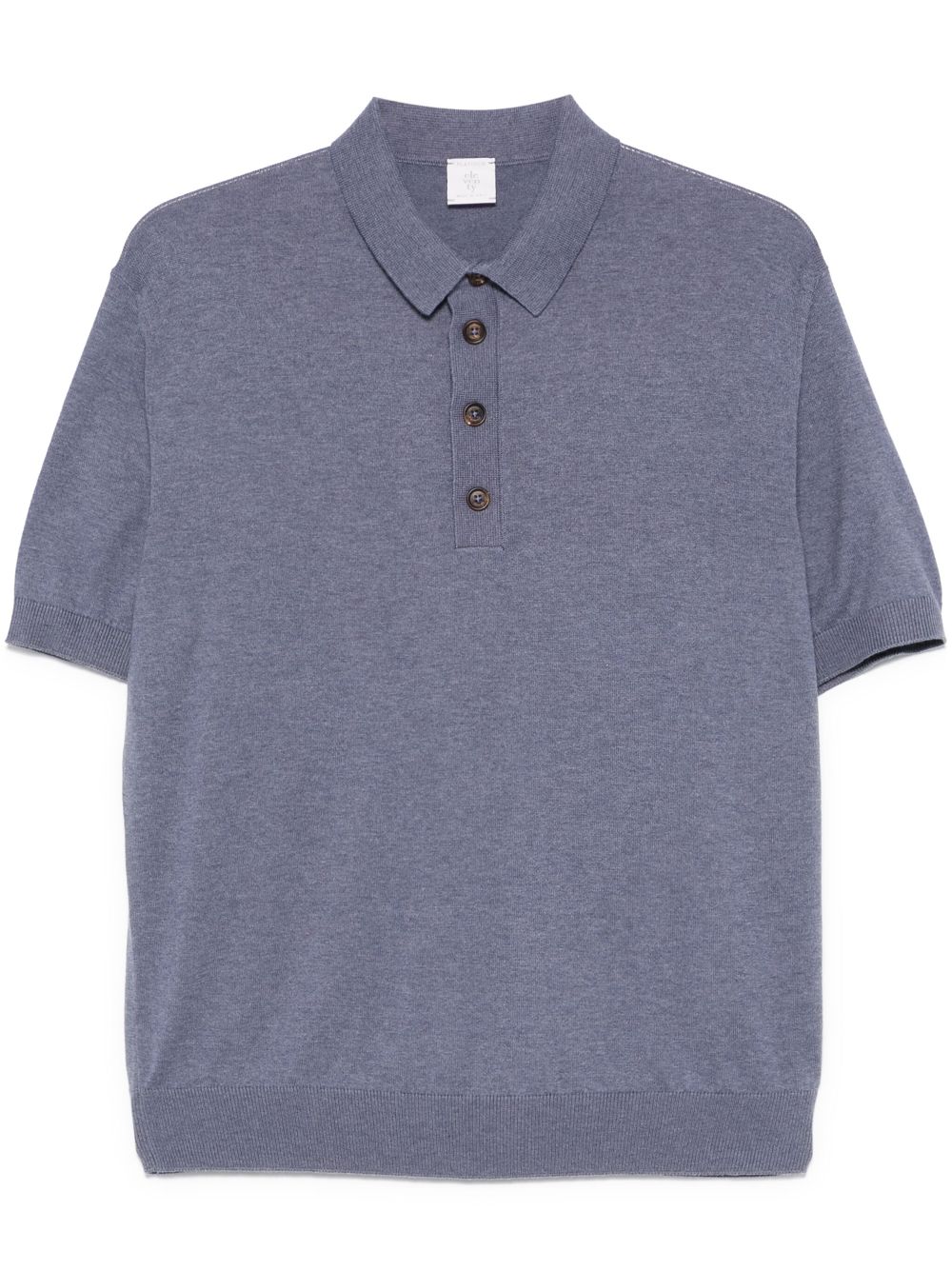 Eleventy fine-knit polo shirt - Blue