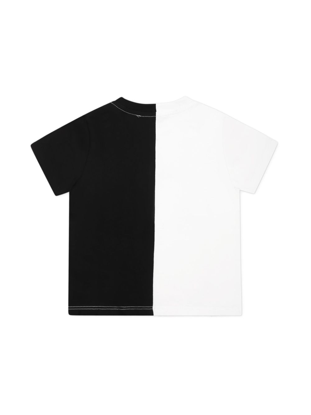 Balmain Kids two-tone logo-print T-shirt - Wit