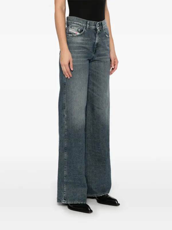 Diesel 1978 D-Akemi wide-leg Jeans | Blue | FARFETCH