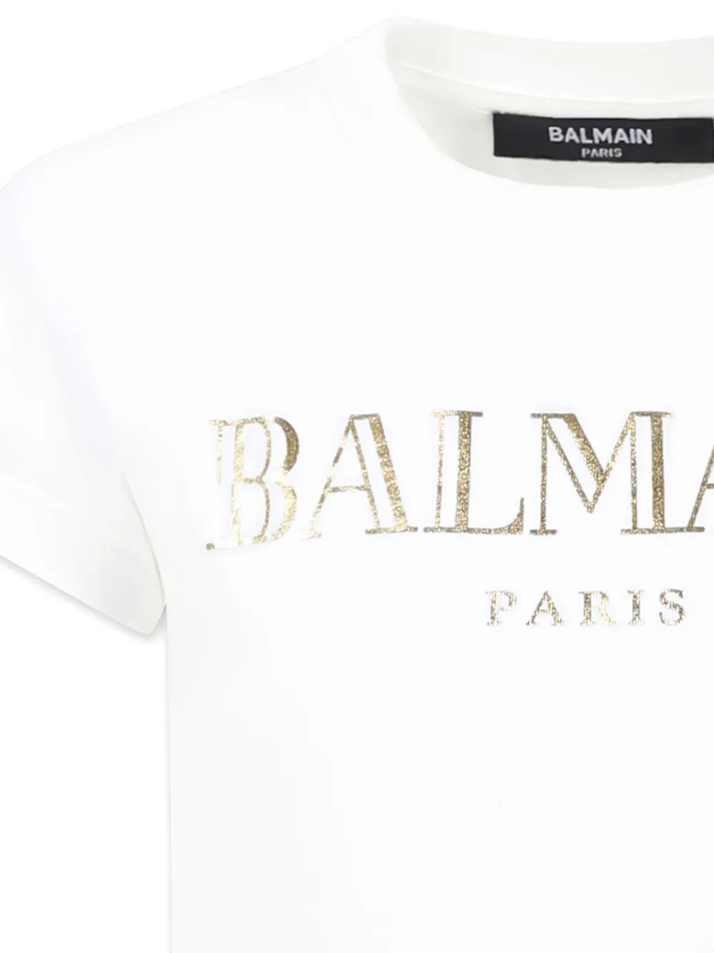 Shop Balmain Logo-print T-shirt In White