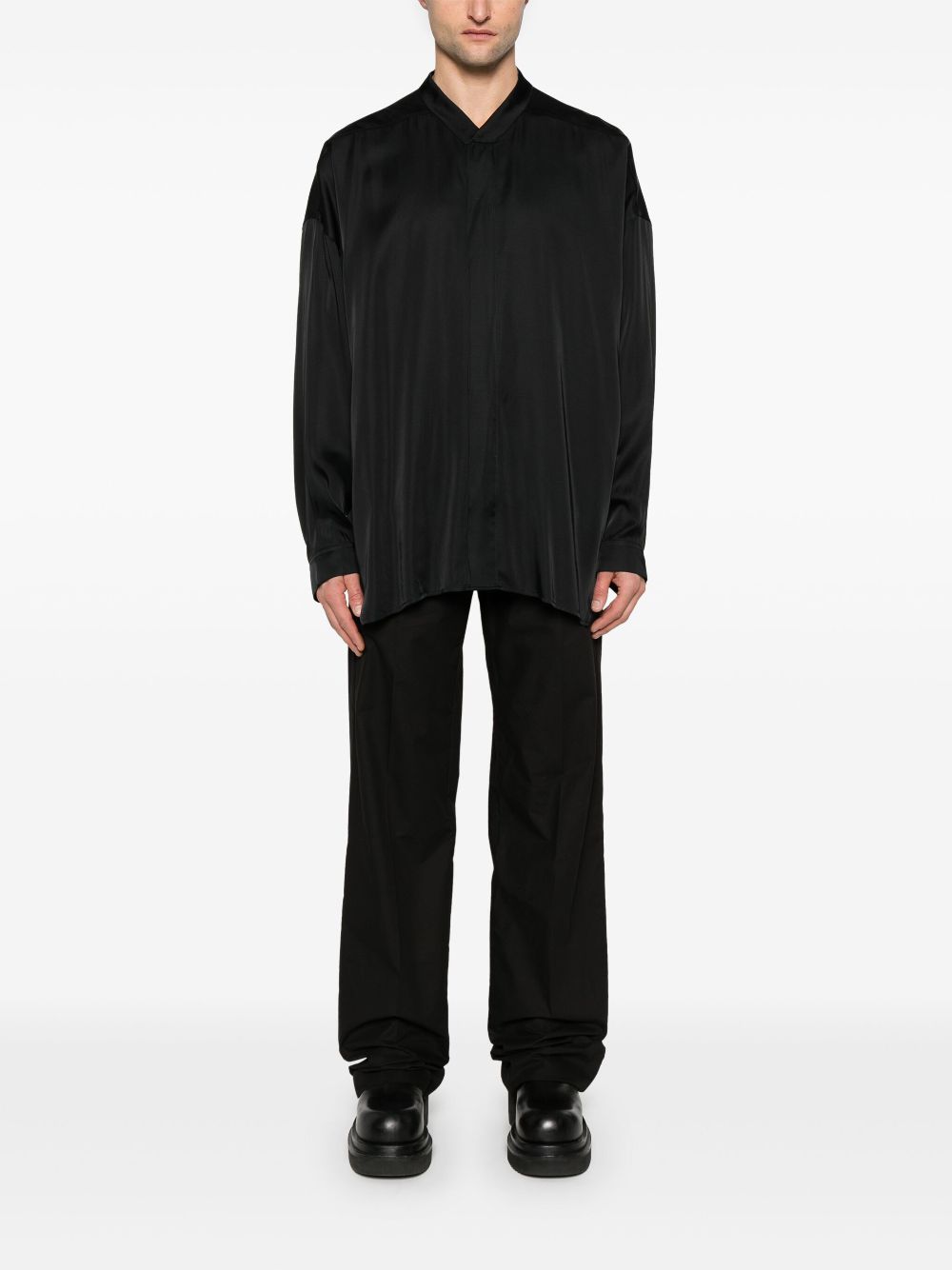 Rick Owens Faun overhemd - Zwart