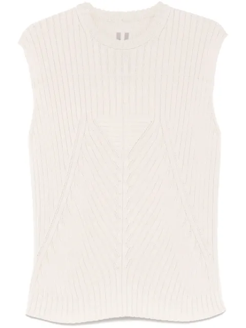 Rick Owens gilet à design nervuré