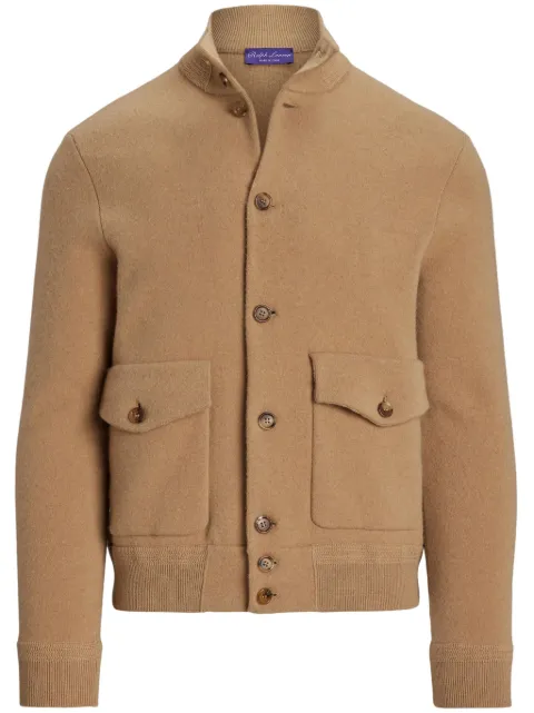 Ralph Lauren Purple Label cardigan à col montant