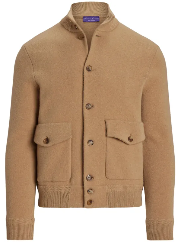 ラルフローレン　パープルレーベル　カーディガン Ralph Lauren Purple Label ハイネック カーディガン | ニュートラル