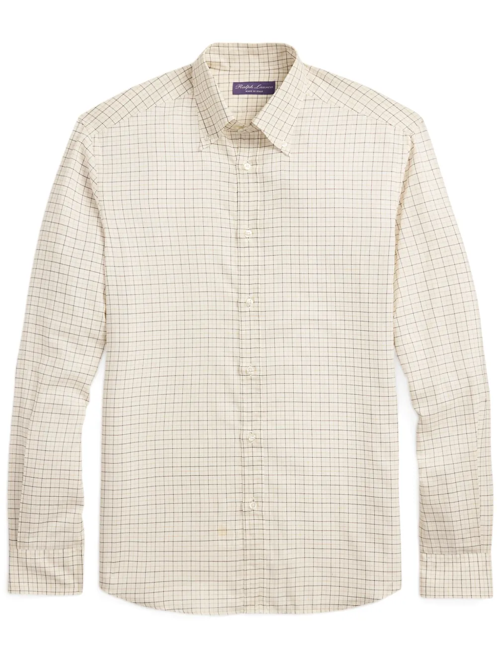 Ralph Lauren Purple Label Geruit overhemd Beige